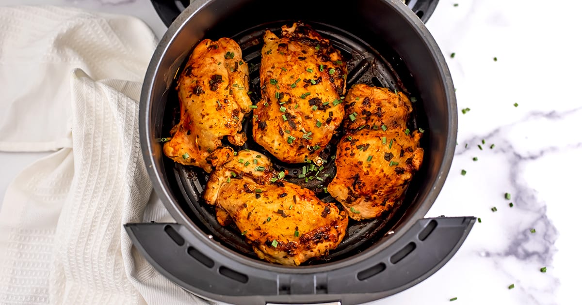 Buffalo Chicken Thighs (Oven Baked or Air Fryer) - Whole Kitchen Sink