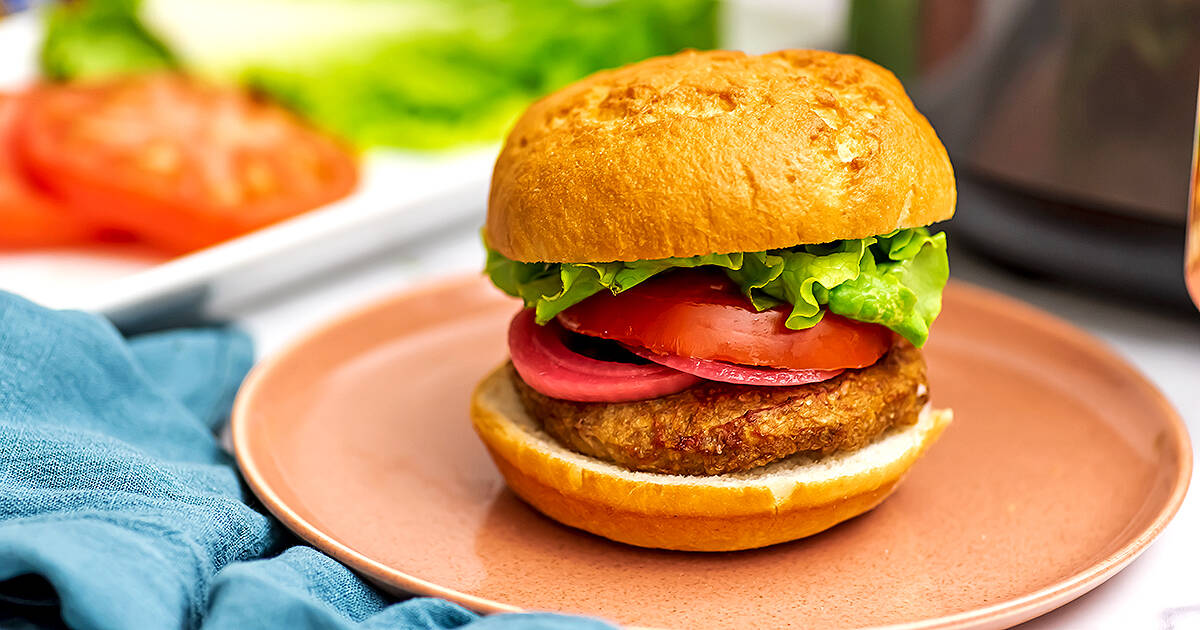 Air Fryer Frozen Turkey Burgers - Shelly in the Kitchen