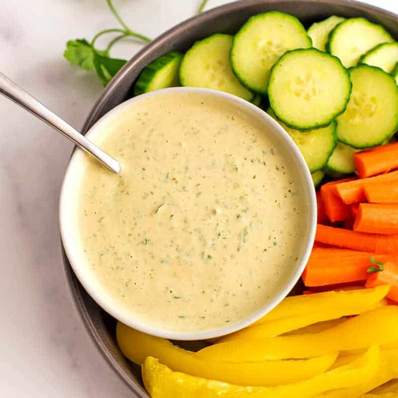 Lemon Herb Tahini Quick, Easy, 5 Minutes Bites of Wellness