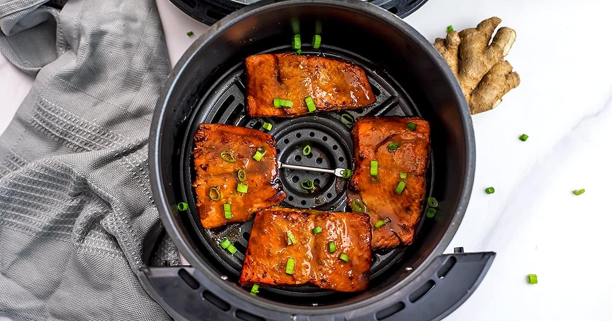 Air Fryer Teriyaki Salmon Quick, Easy, Healthy Bites of Wellness