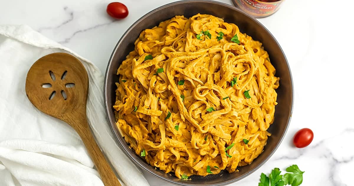 Vegan Sundried Tomato Pasta - 15 Minutes | Bites of Wellness
