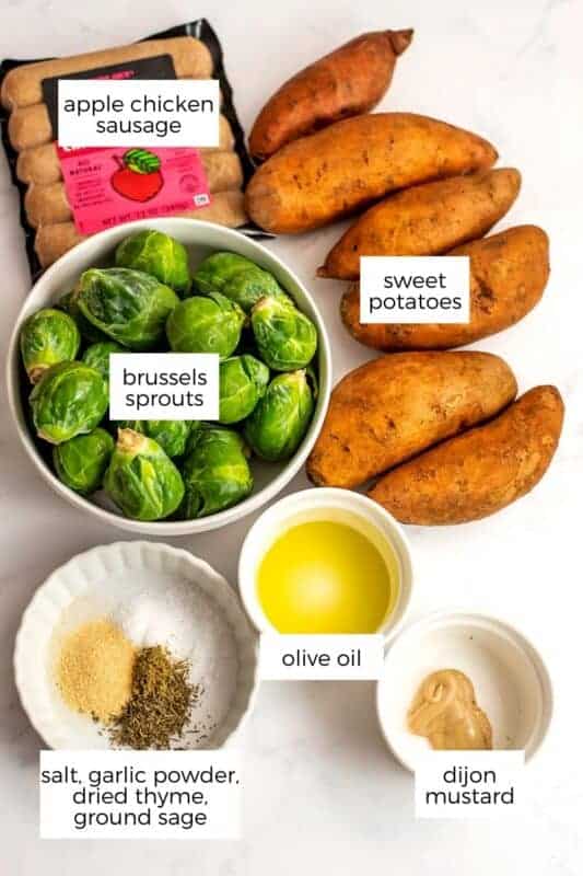 Chicken Apple Sausage Sheet Pan Dinner Bites of Wellness