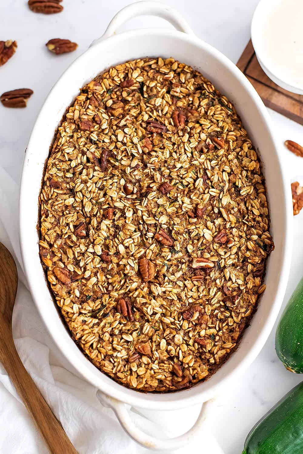 Zucchini Baked Oatmeal Bites of Wellness