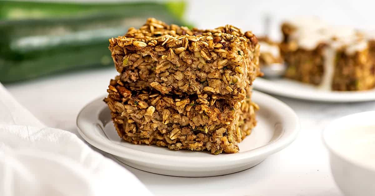 Zucchini Baked Oatmeal Bites of Wellness