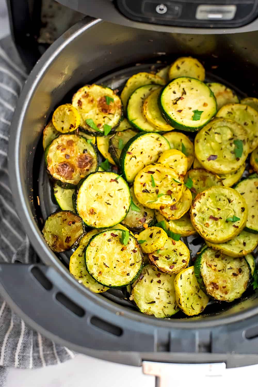 Air Fryer Zucchini and Squash 15 Minute Side Bites of Wellness