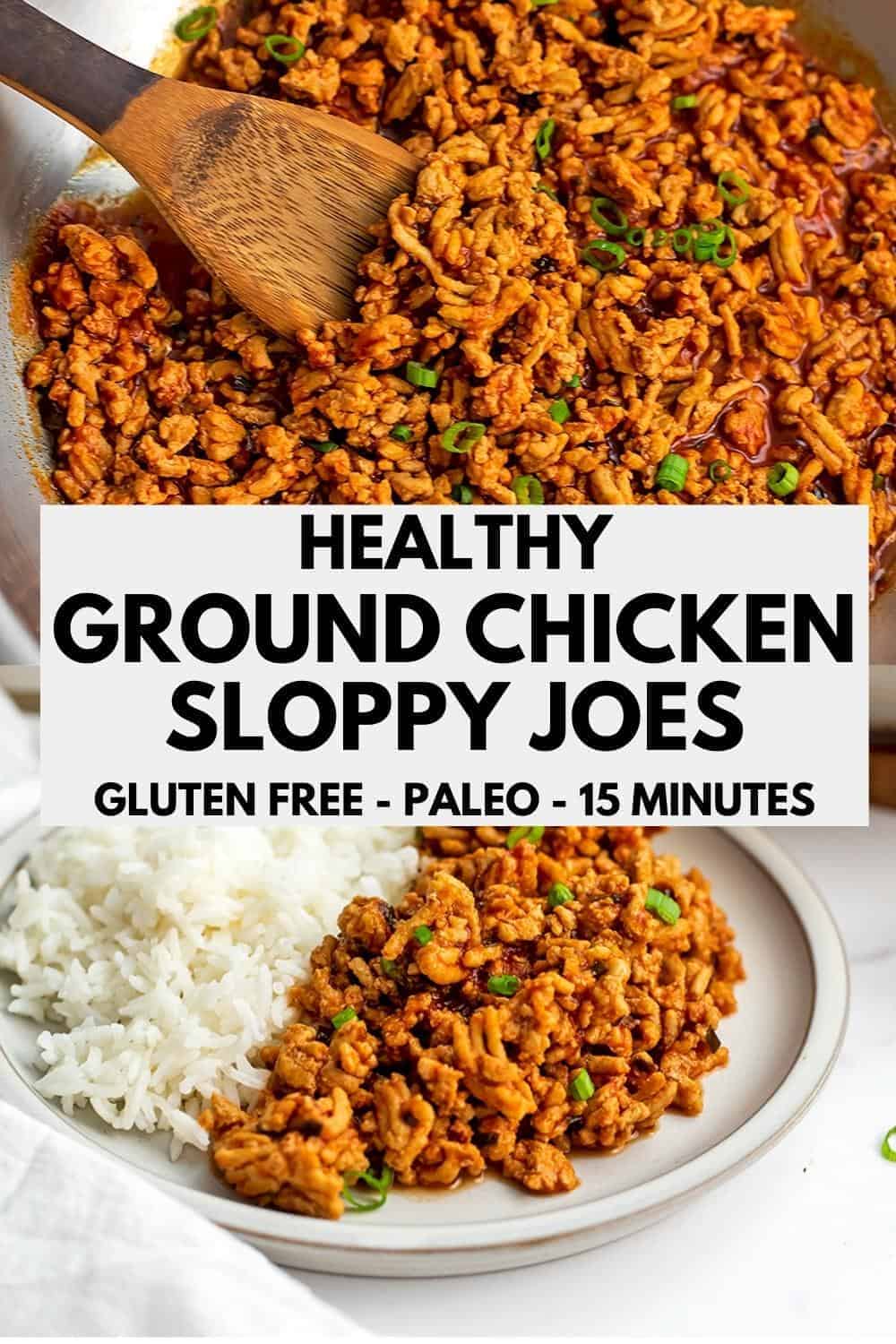 Ground Chicken Sloppy Joes Bites of Wellness