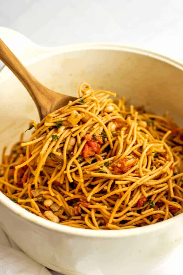 Tuscan White Bean Pasta - Bites of Wellness