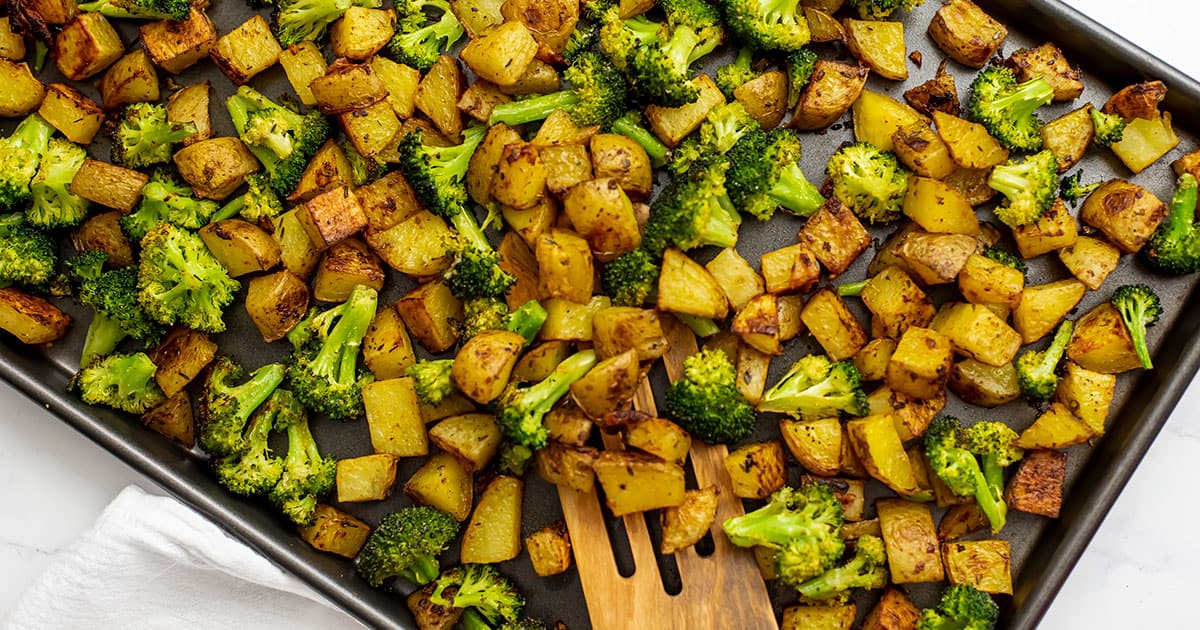 Roasted Potatoes and Broccoli Bites of Wellness
