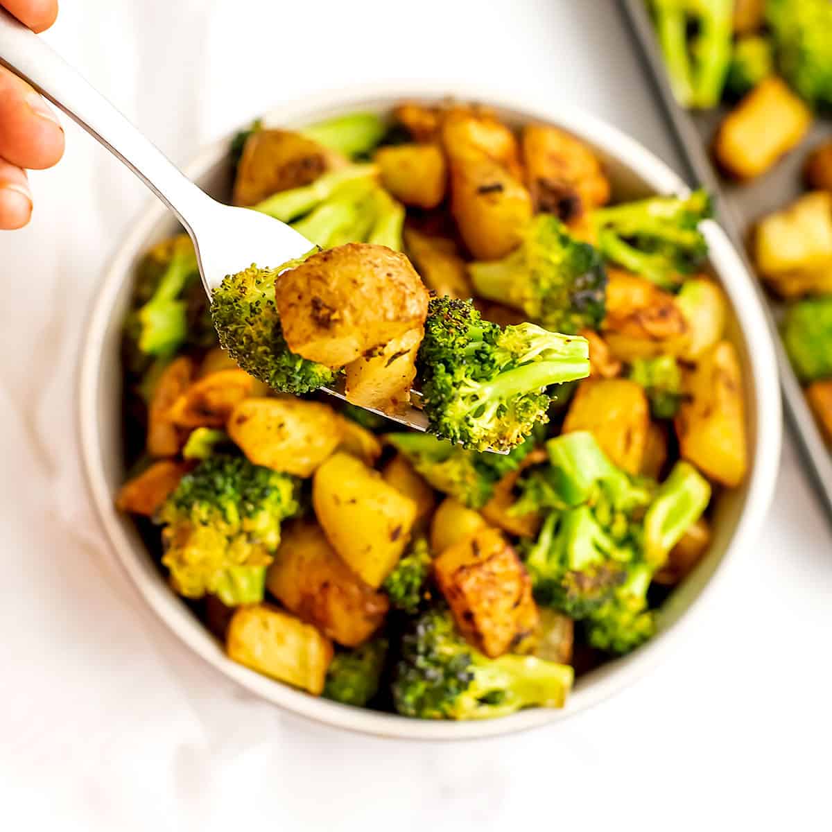 Roasted Potatoes and Broccoli Bites of Wellness