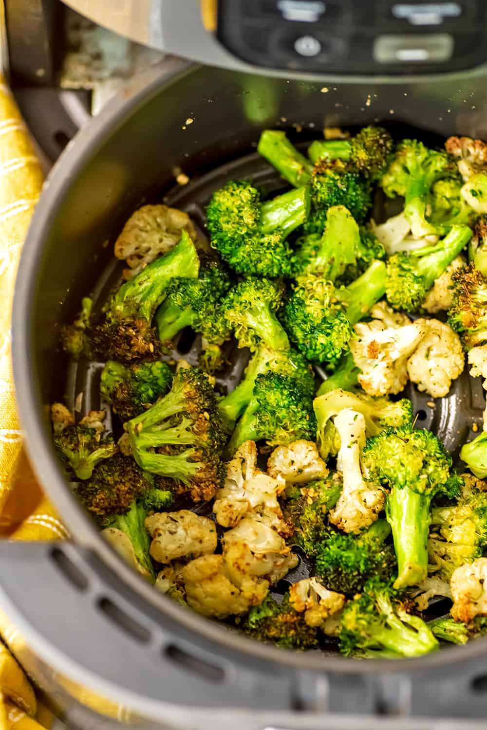 Air Fryer Broccoli and Cauliflower 10 Minutes Bites of Wellness