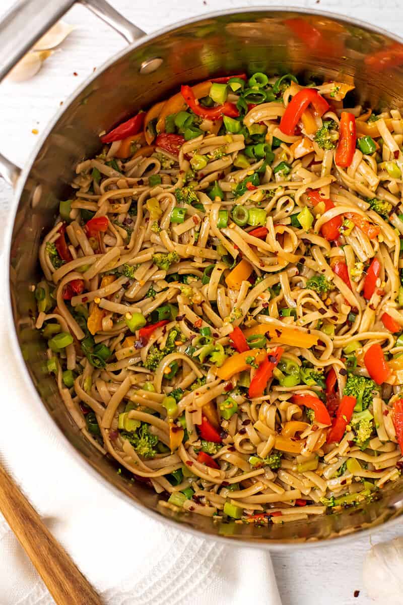 Garlic Chili Oil Noodles - 15 Minute Meal | Bites of Wellness