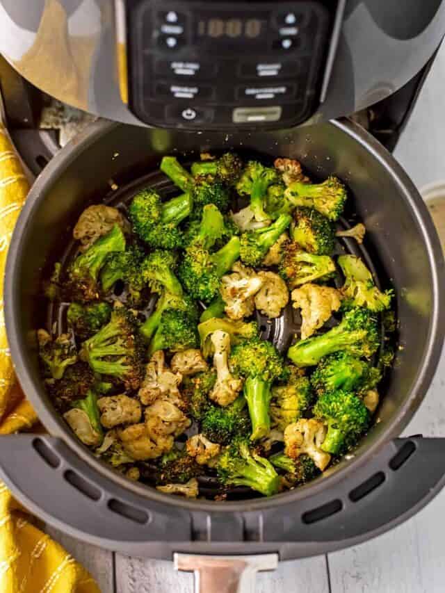 How to Make Air Fryer Broccoli and Cauliflower