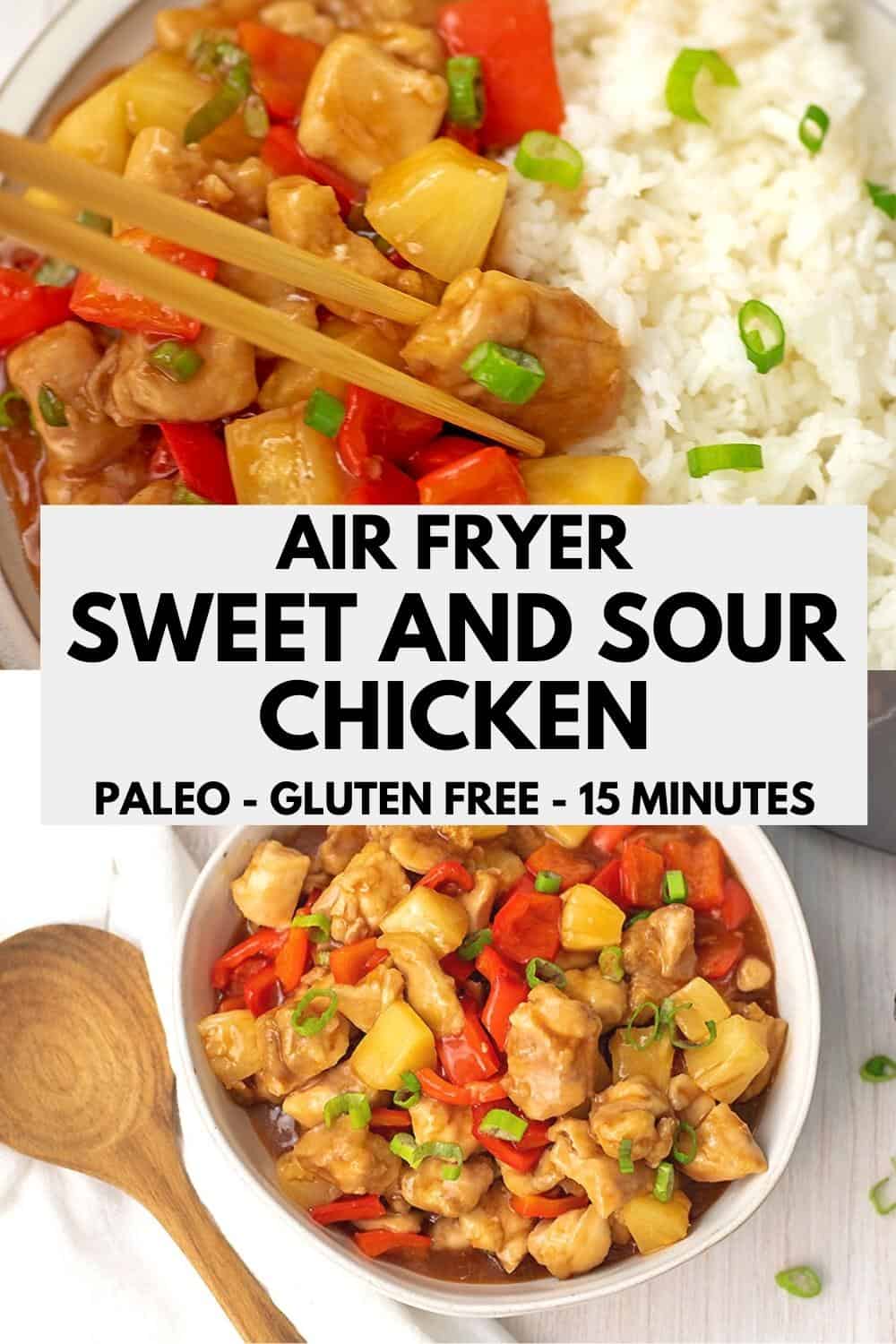 Air Fryer Sweet and Sour Chicken - Bites of Wellness