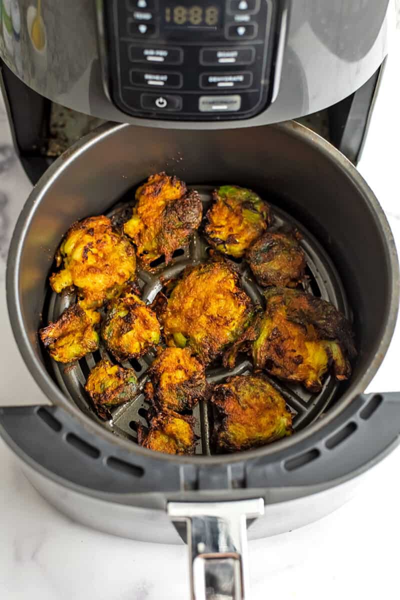 Air Fryer Smashed Brussel Sprouts - Bites Of Wellness