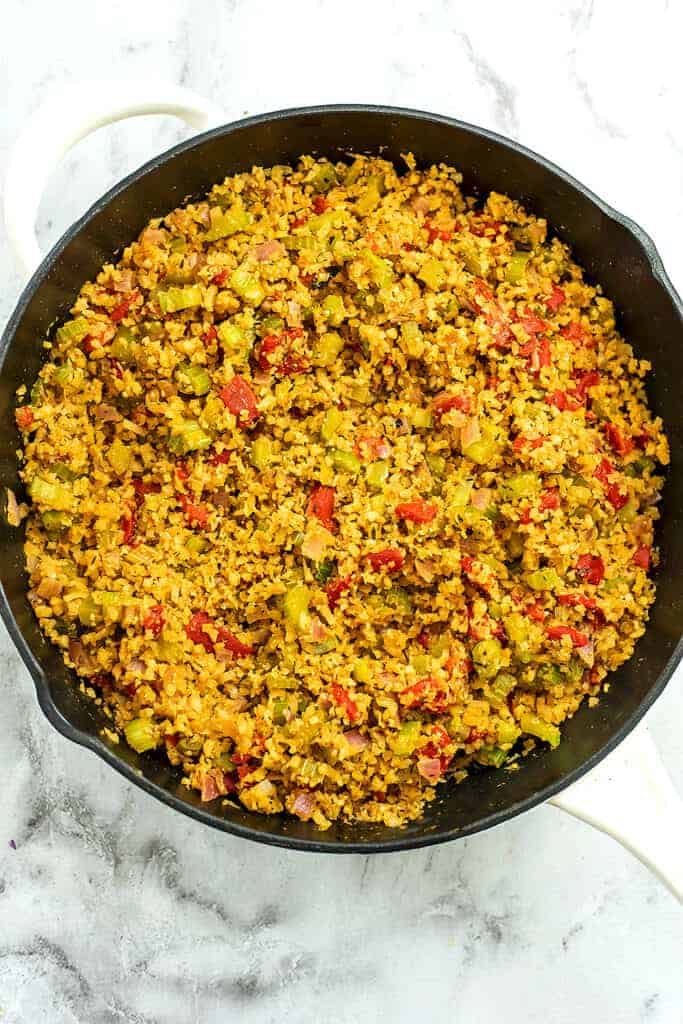 Cauliflower Dirty Rice Quick, Easy, 20 Minutes Bites of Wellness