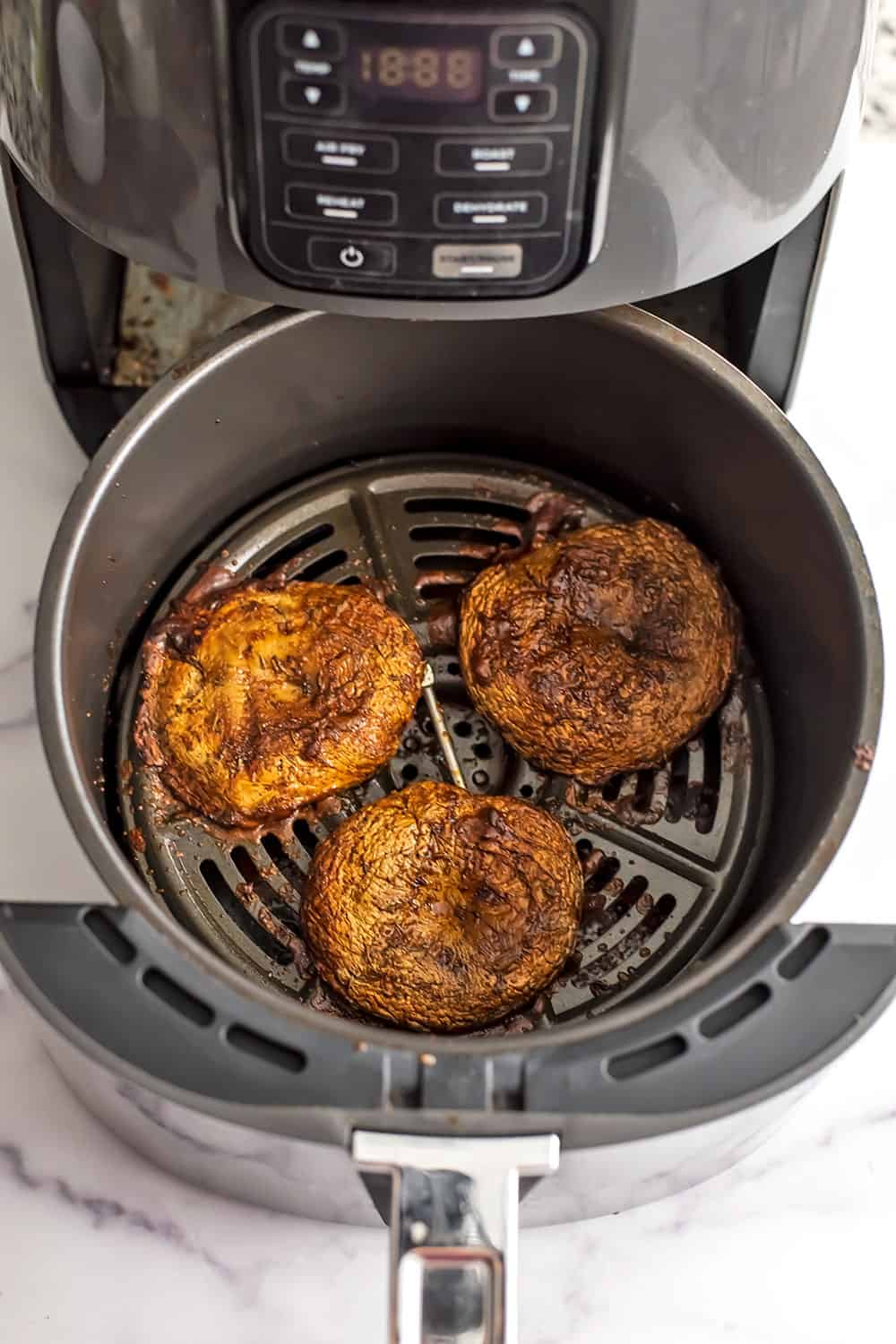 Air Fryer Portobello Mushrooms - 10 Minutes | Bites of Wellness