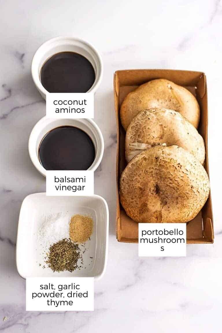 Air Fryer Portobello Mushrooms - 10 Minutes | Bites of Wellness