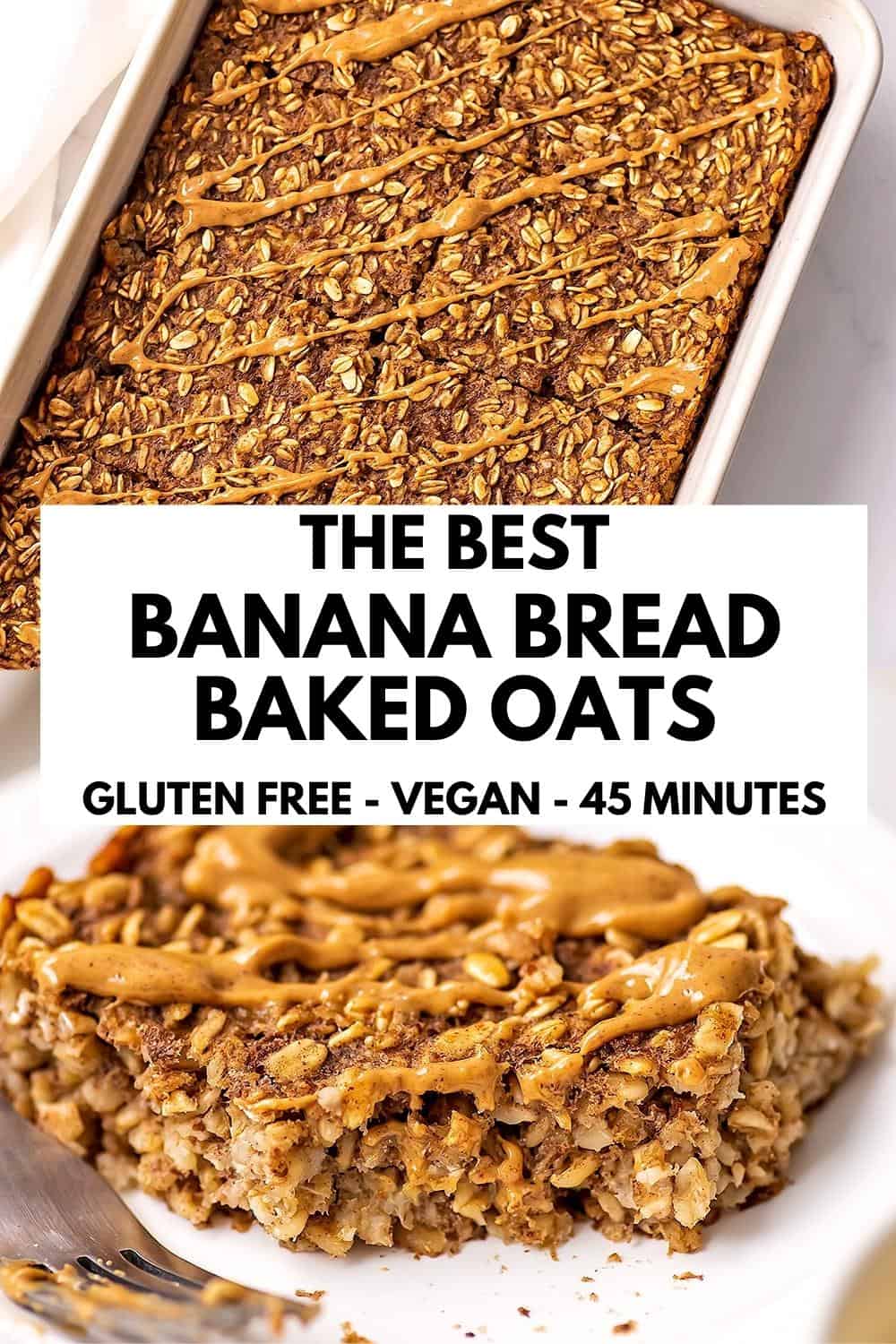 Banana Bread Baked Oats Bites of Wellness