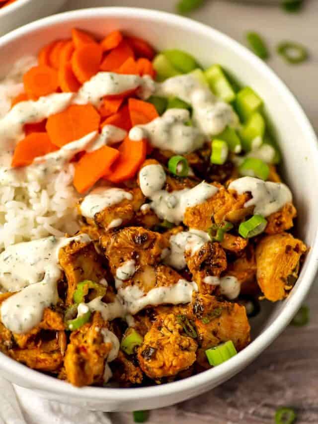 How to Make Buffalo Chicken Rice Bowls Bites of Wellness