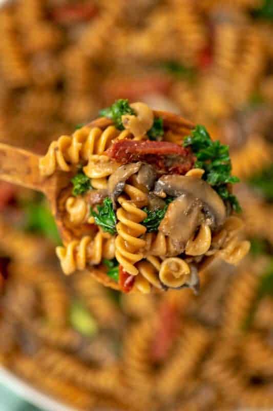 Sundried Tomato Mushroom Pasta Bites of Wellness