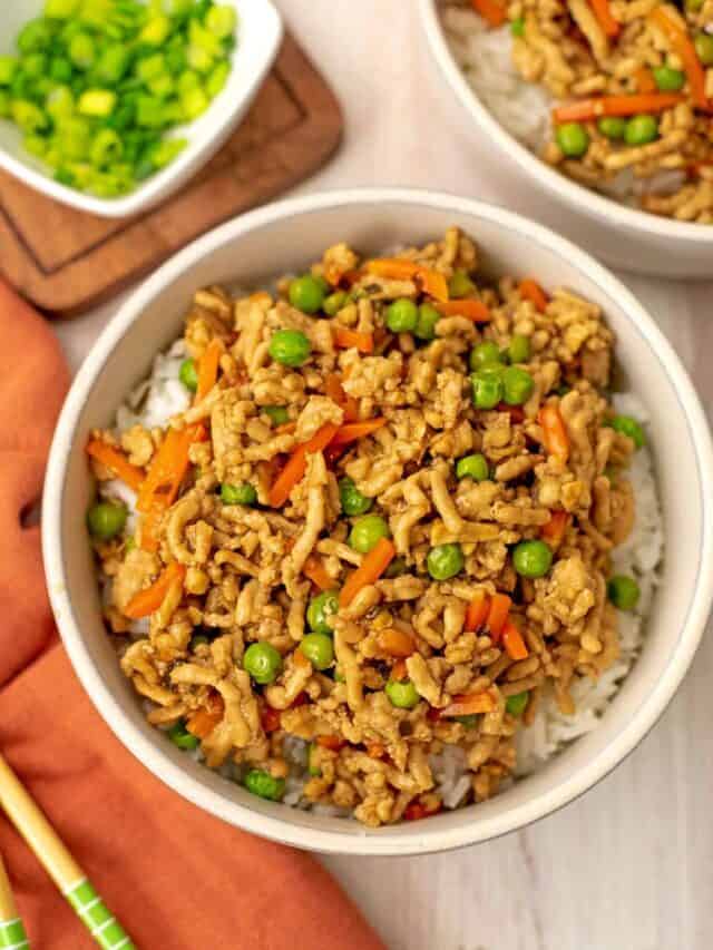 How to Make Ground Chicken Rice Bowls