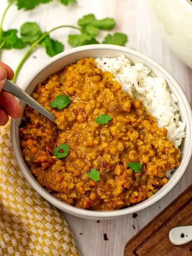 How to Make Vegan Red Lentil Curry