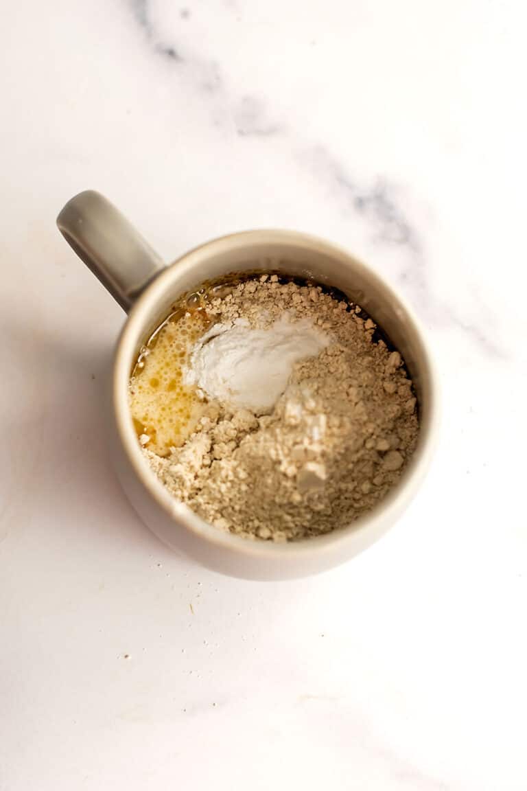 Oat Flour Mug Cake Bites of Wellness