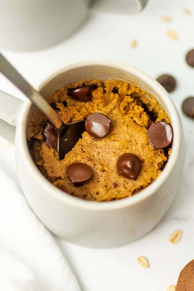 Oat Flour Mug Cake Bites of Wellness