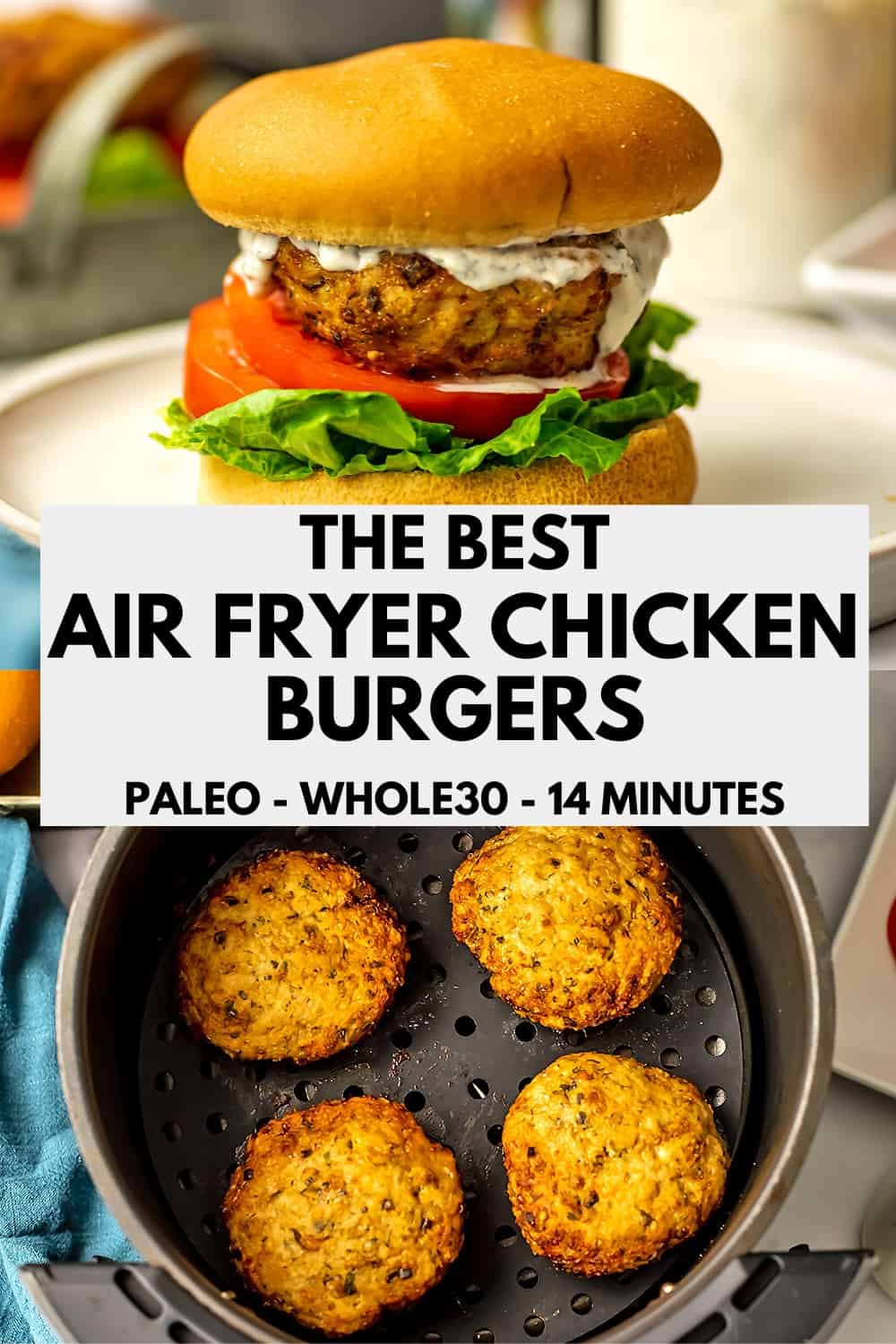 Juicy Air Fryer Chicken Burgers (15 Minutes) Bites of Wellness