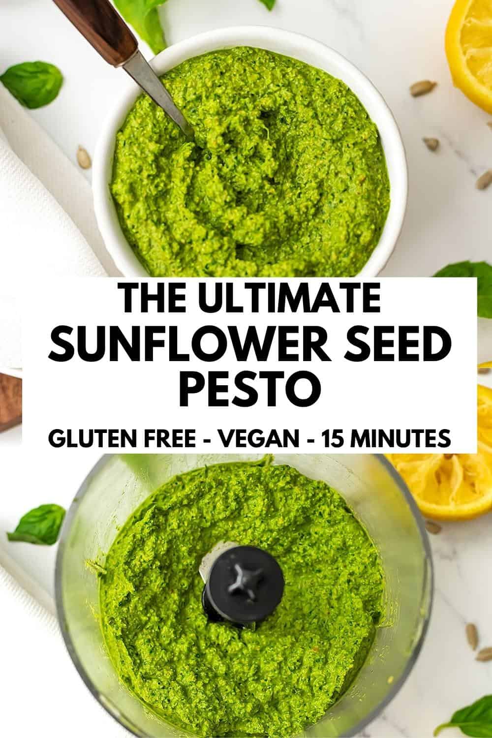 Toasted Sunflower Seed Basil Pesto Recipe Bites of Wellness