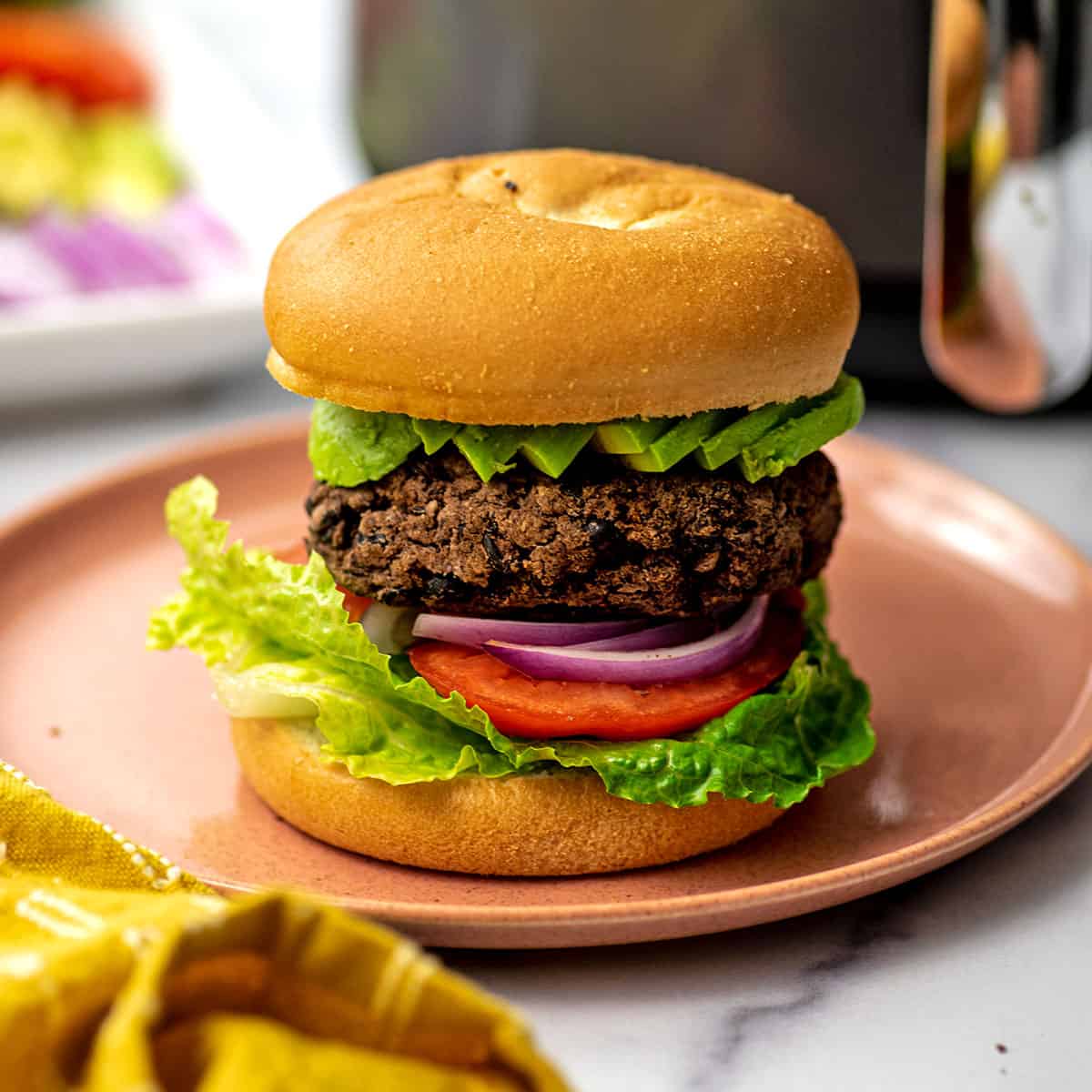 Air Fryer Black Bean Burgers Bites of Wellness