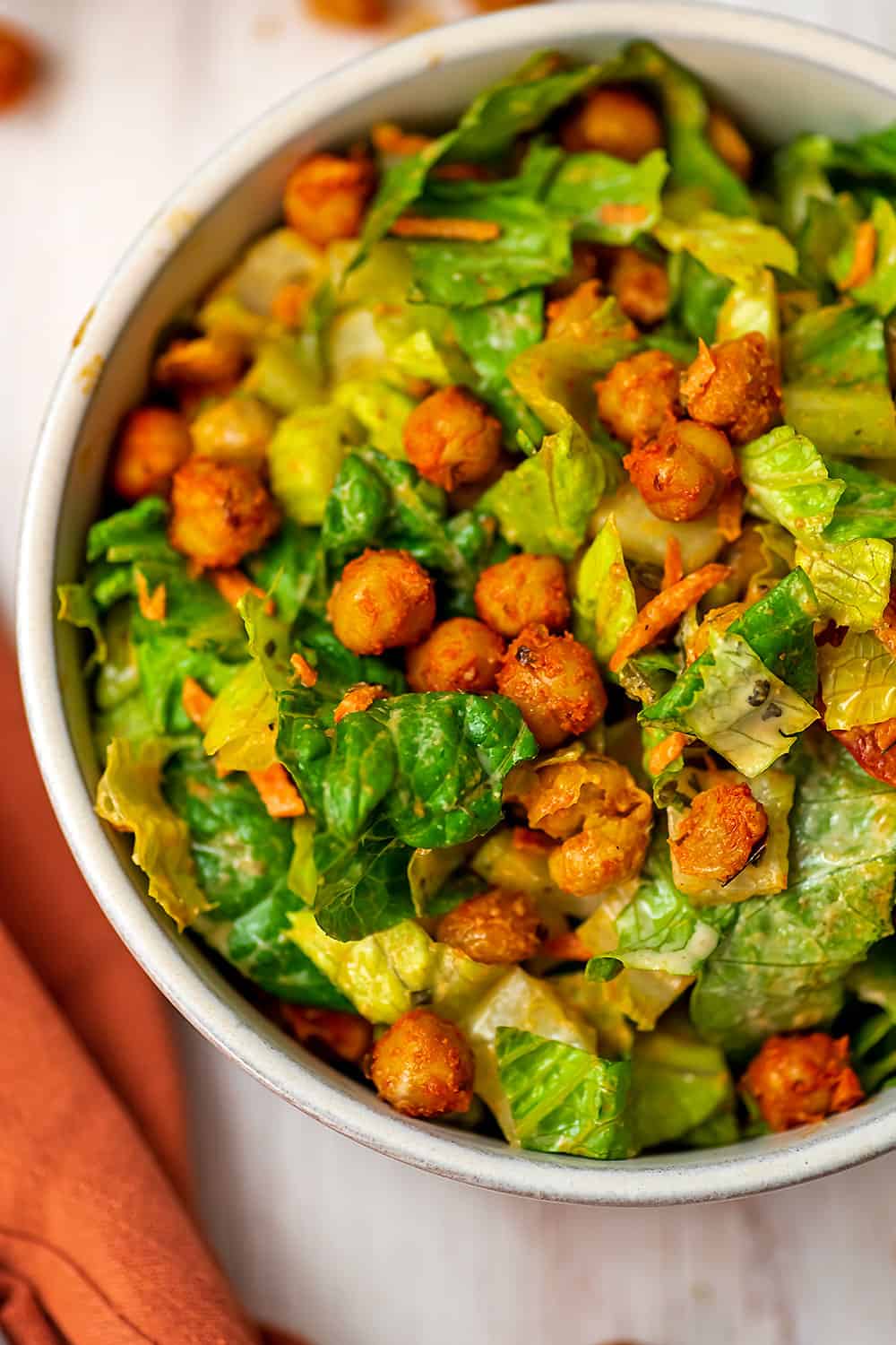 Meal Prep Buffalo Chickpea Salad {Vegan, GF, Low Cal} - Skinny