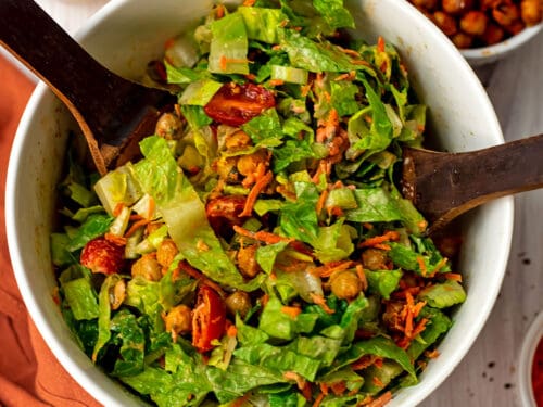 Meal Prep Buffalo Chickpea Salad {Vegan, GF, Low Cal} - Skinny