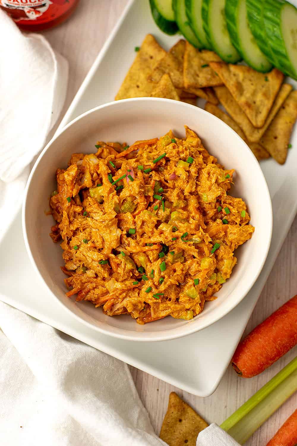 Buffalo Tuna Salad Bites of Wellness