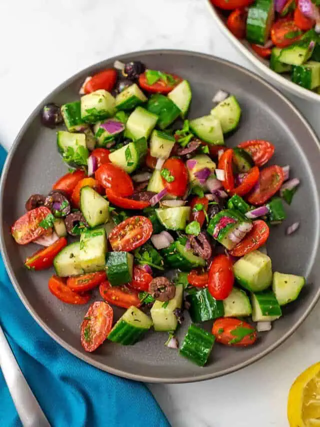 How to Make Tomato Cucumber Salad