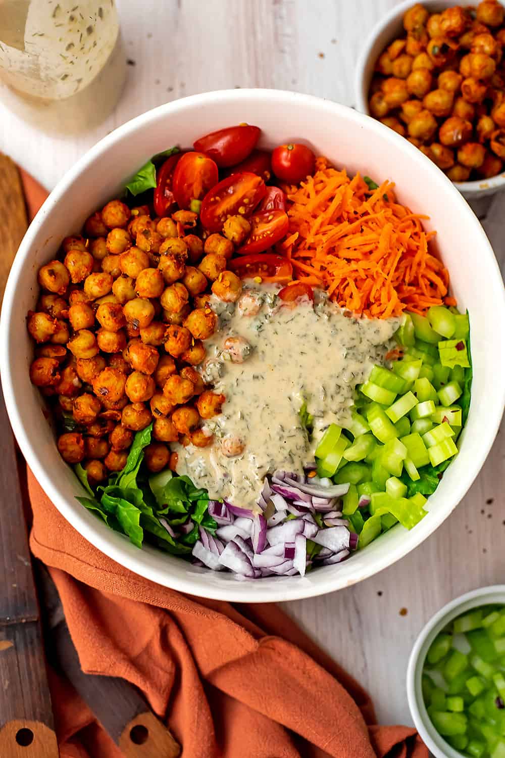 Buffalo Chickpea Salad - Bites of Wellness