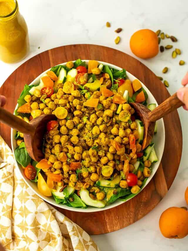 How to Make Spinach Chickpea Salad Bites of Wellness