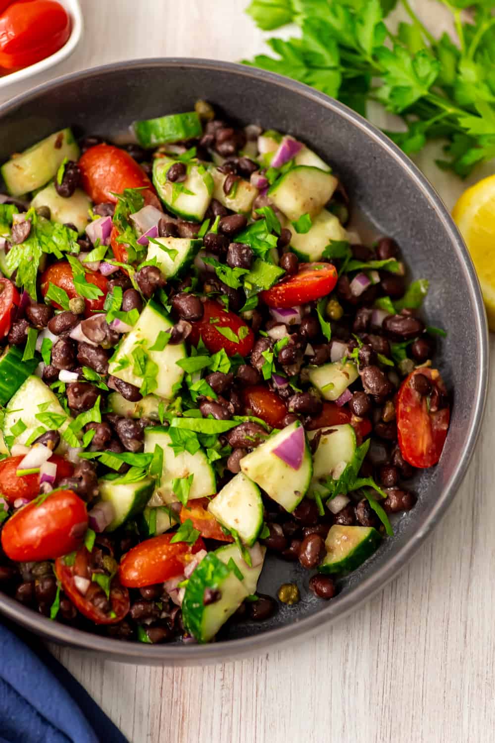 Mediterranean Black Bean Salad - Bites of Wellness