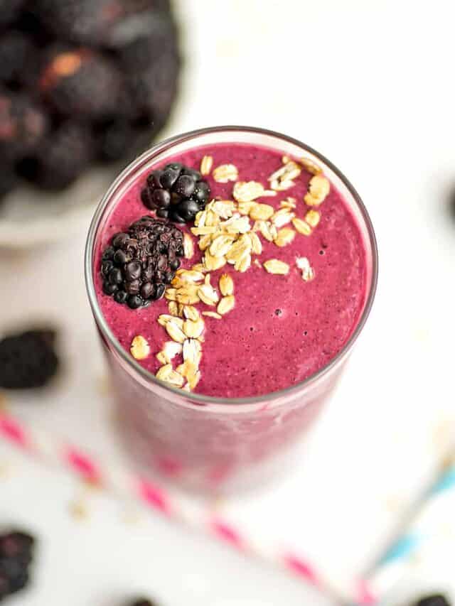 How to Make Oatmeal Blackberry Smoothie