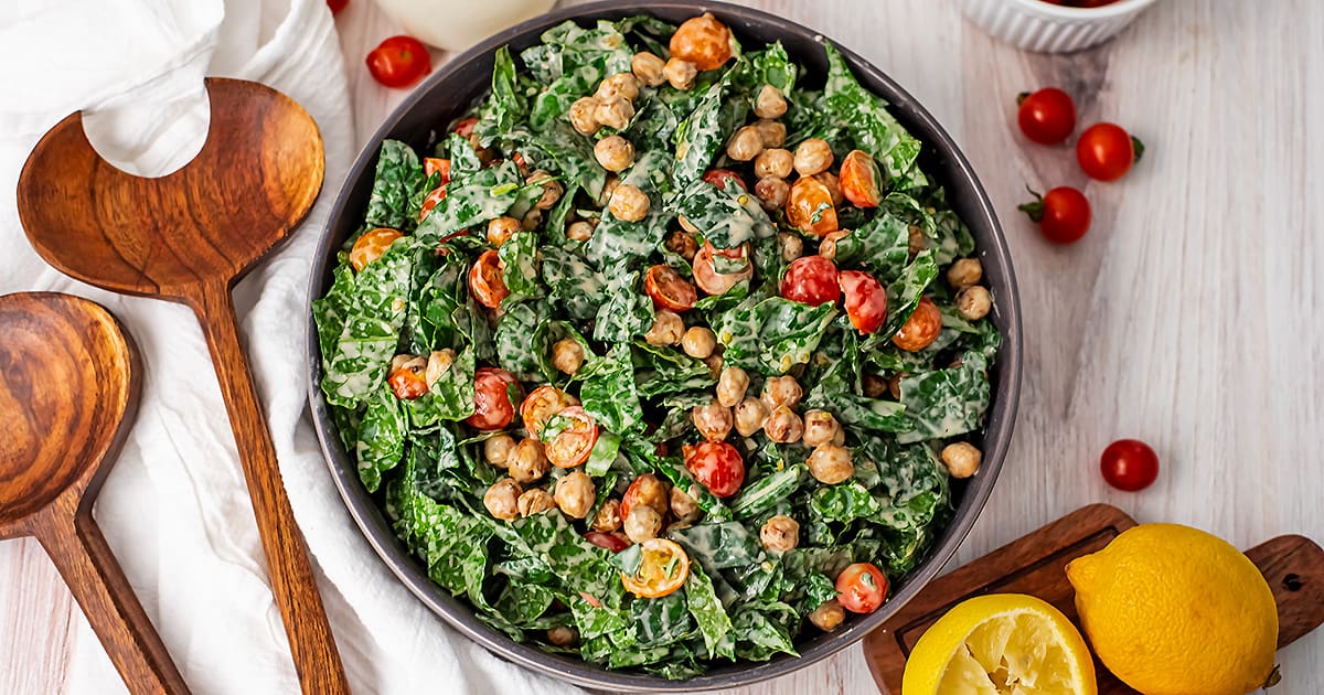 Kale Salad with Tahini Dressing Bites of Wellness