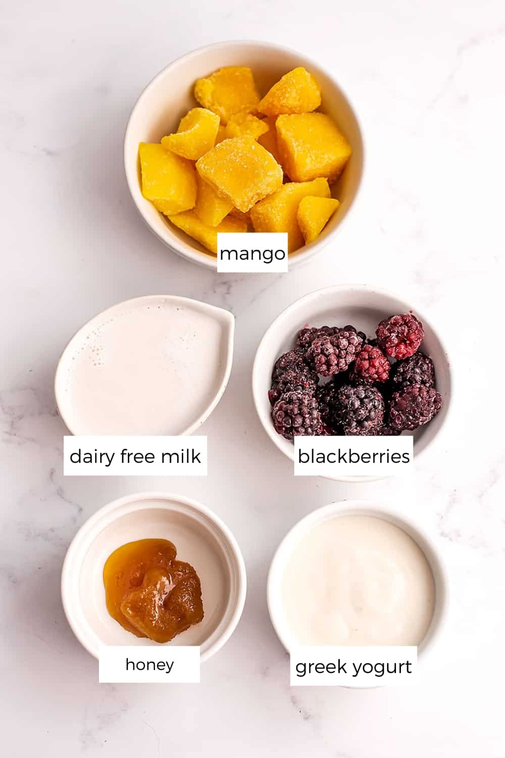 Mango Blackberry Smoothie - Bites of Wellness
