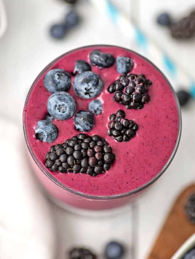 How to Make Blueberry Blackberry Smoothie