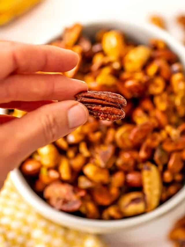 How to Make Maple Mixed Nuts Bites of Wellness