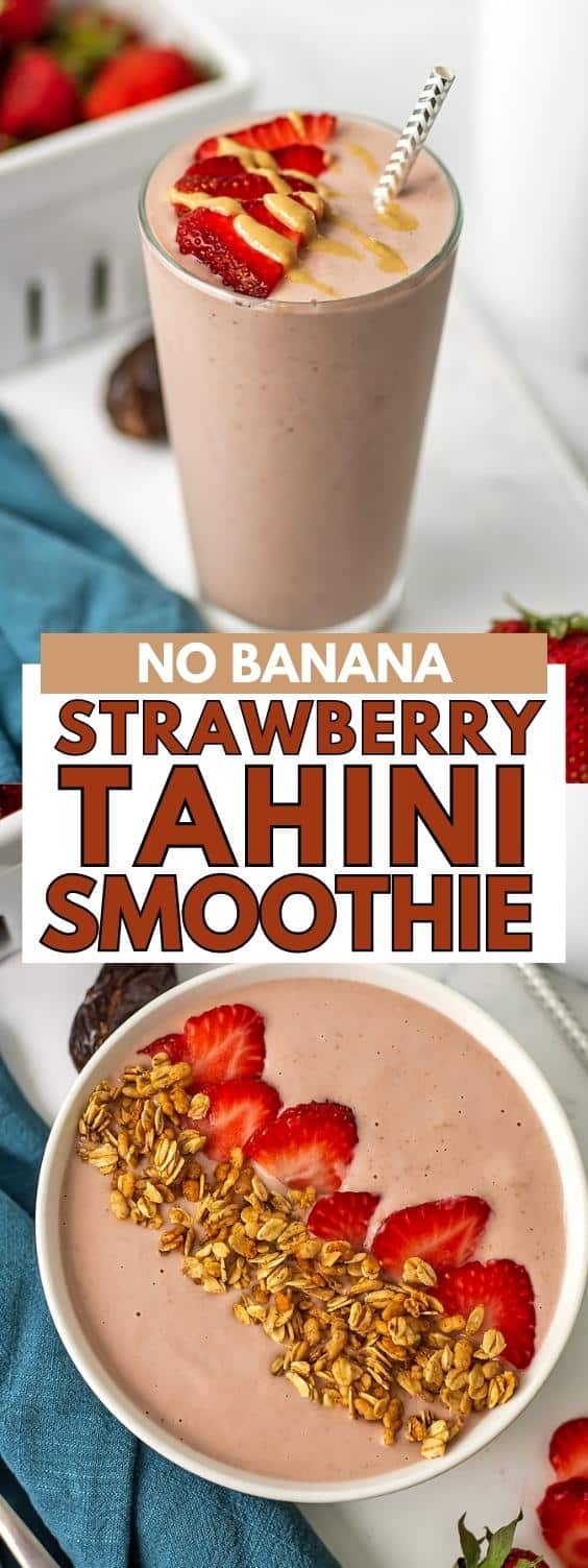 Strawberry Smoothie No Banana Bites of Wellness