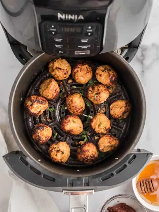 How to Make Air Fryer Turkey Meaballs