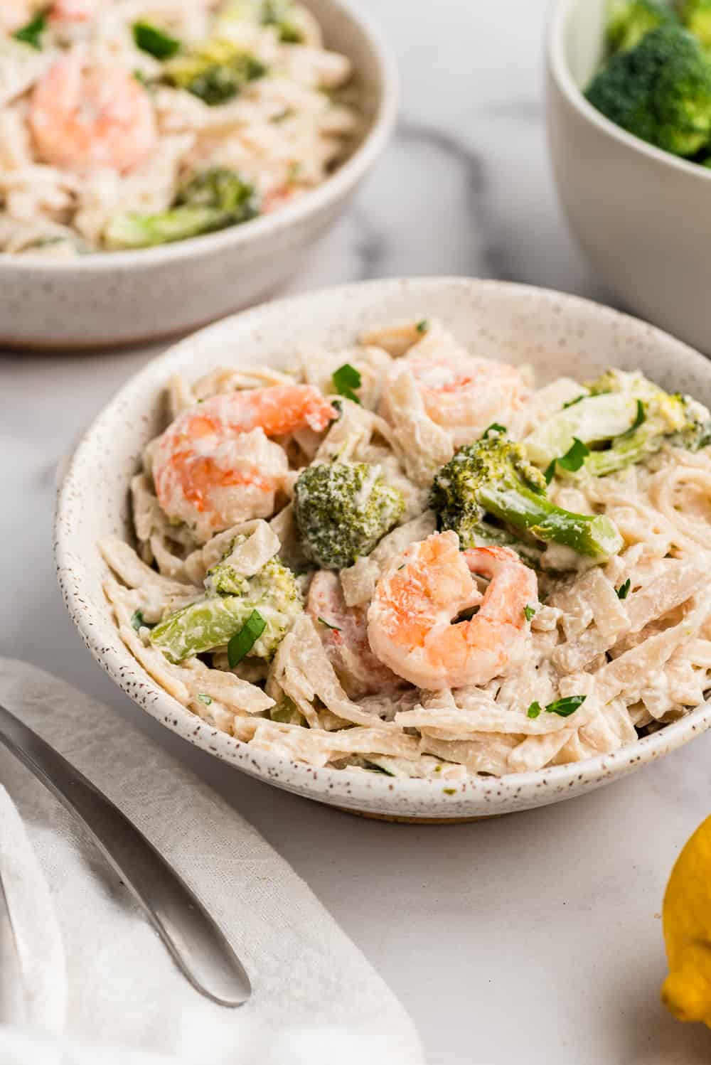 Shrimp and Broccoli Pasta - Bites of Wellness