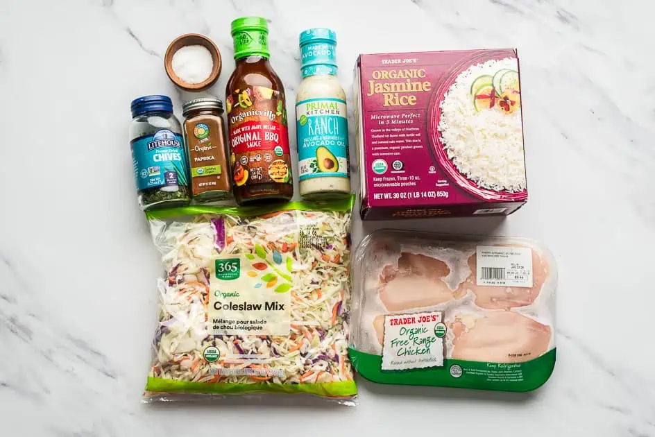 ingredients to make instant pot bbq chicken thighs